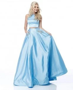 Sherri Hill - 51587 Two Piece A Line Dress With Beaded Pockets 11 Sherri Hill - 51587 Two Piece A Line Dress With Beaded Pockets