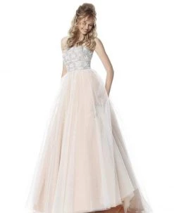 Sherri Hill - 51592 Strapless Beaded Bodice Tulle Ballgown