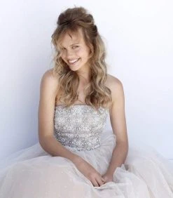 Sherri Hill - 51592 Strapless Beaded Bodice Tulle Ballgown