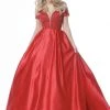 Sherri Hill - 51611 Off Shoulder Cap Sleeve Beaded Dress