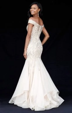 Sherri Hill - 51618 Beaded Off Shoulder Tulle Mermaid Gown 15 Sherri Hill - 51618 Beaded Off Shoulder Tulle Mermaid Gown