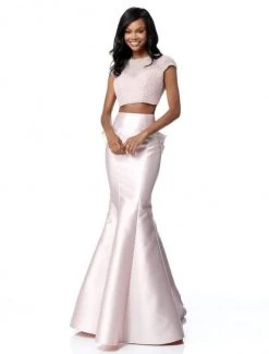 Sherri Hill - 51624 Two Piece Jewel Ruffled Mermaid Gown 8 Sherri Hill - 51624 Two Piece Jewel Ruffled Mermaid Gown