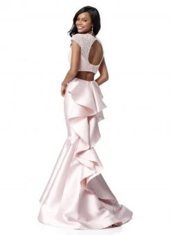 Sherri Hill - 51624 Two Piece Jewel Ruffled Mermaid Gown 9 Sherri Hill - 51624 Two Piece Jewel Ruffled Mermaid Gown