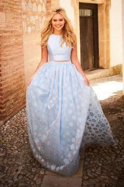 Sherri Hill - 51626 Two Piece Floral Jewel Ballgown