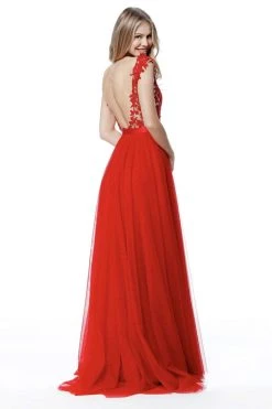 Sherri Hill - 51638 Lace Appliqued Illusion Bodice Long Dress 17 Sherri Hill - 51638 Lace Appliqued Illusion Bodice Long Dress