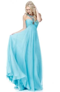 Sherri Hill - 51639 Embellished Strap Sweetheart Neckline Chiffon Gown