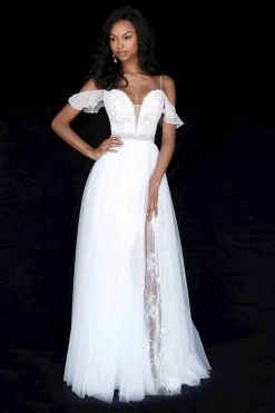 Sherri Hill - 51656 Plunging Off-Shoulder A Line Beaded Dress 15 Sherri Hill - 51656 Plunging Off-Shoulder A Line Beaded Dress