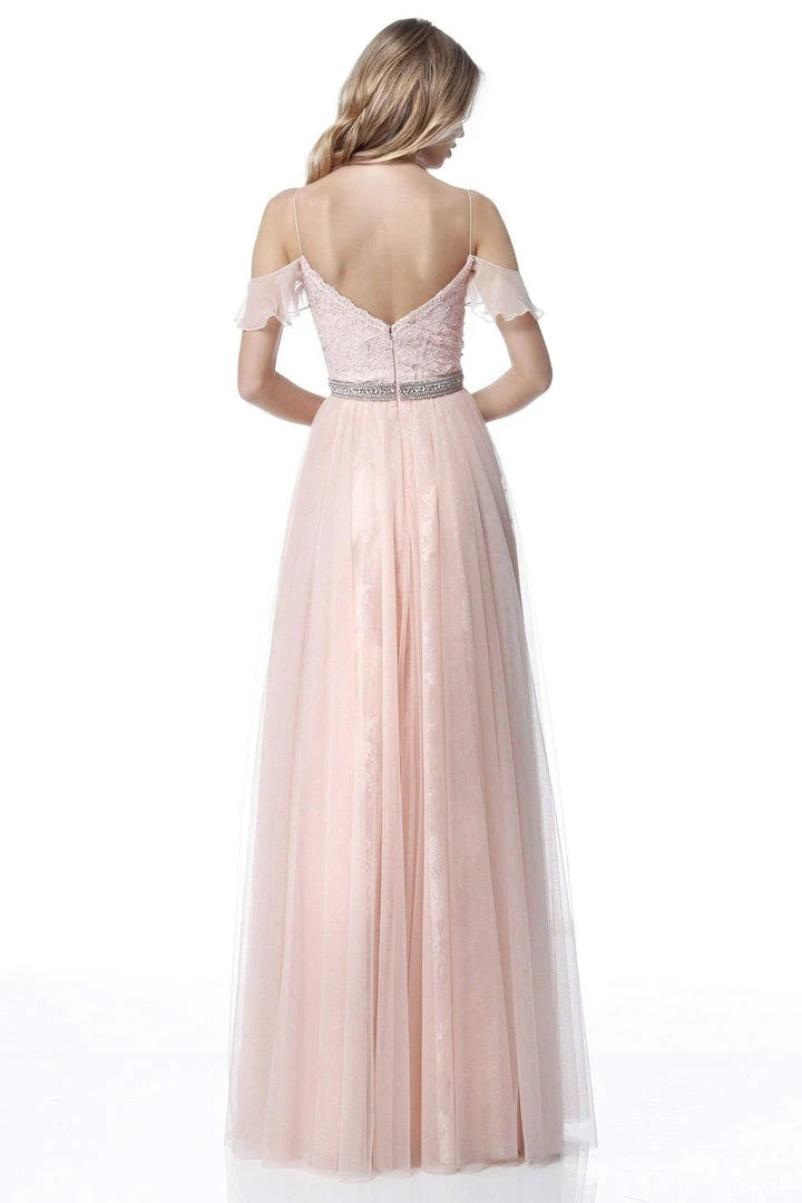 Sherri Hill - 51656 Plunging Off-Shoulder A Line Beaded Dress 4 Sherri Hill - 51656 Plunging Off-Shoulder A Line Beaded Dress