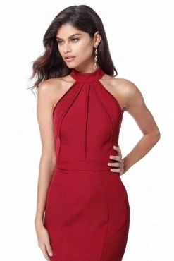 Sherri Hill - 51682 High Halter Mermaid Evening Dress