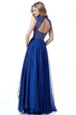 Sherri Hill - 51687 Beaded High Neck Chiffon A Line Dress 16 Sherri Hill - 51687 Beaded High Neck Chiffon A Line Dress