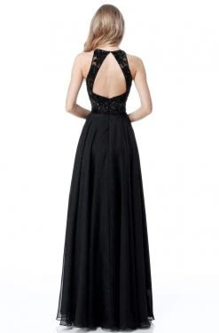 Sherri Hill - 51694 Jewel Full Figured Chiffon A-Line Evening Dress