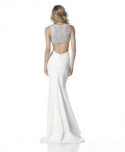 Sherri Hill - 51699 Beaded Plunging V-Neck Sheath Dress