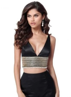 Sherri Hill - 51711 Two Piece Plunging V-Neck Mermaid Dress 13 Sherri Hill - 51711 Two Piece Plunging V-Neck Mermaid Dress