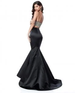 Sherri Hill - 51711 Two Piece Plunging V-Neck Mermaid Dress 12 Sherri Hill - 51711 Two Piece Plunging V-Neck Mermaid Dress
