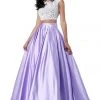 Sherri Hill - 51714 Two-Piece Bead-Crusted Satin Ballgown