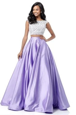 Sherri Hill - 51714 Two-Piece Bead-Crusted Satin Ballgown 7 Sherri Hill - 51714 Two-Piece Bead-Crusted Satin Ballgown