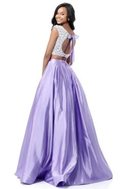 Sherri Hill - 51714 Two-Piece Bead-Crusted Satin Ballgown 6 Sherri Hill - 51714 Two-Piece Bead-Crusted Satin Ballgown