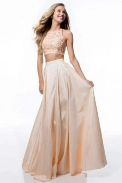 Sherri Hill - 51723 Two Piece Beaded Crop Top A Line Dress 16 Sherri Hill - 51723 Two Piece Beaded Crop Top A Line Dress