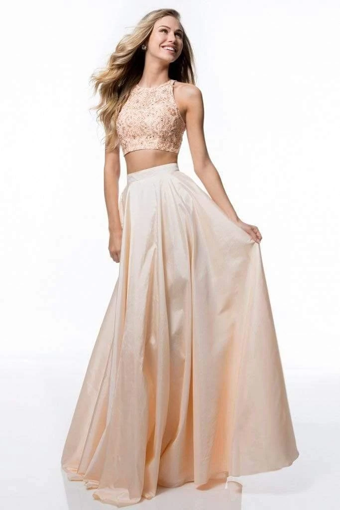 Sherri Hill - 51723 Two Piece Beaded Crop Top A Line Dress 8 Sherri Hill - 51723 Two Piece Beaded Crop Top A Line Dress