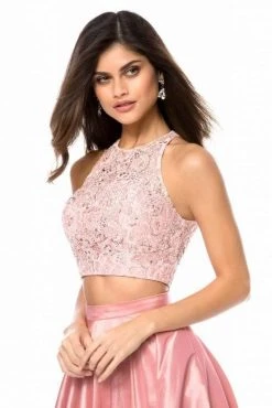 Sherri Hill - 51723 Two Piece Beaded Crop Top A Line Dress 15 Sherri Hill - 51723 Two Piece Beaded Crop Top A Line Dress