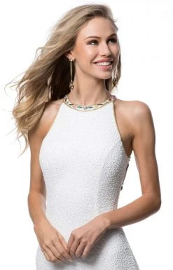 Sherri Hill - 51739 Halter Beaded Long Dress