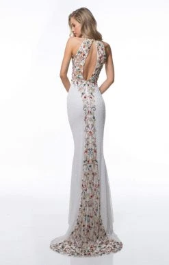 Sherri Hill - 51739 Halter Beaded Long Dress