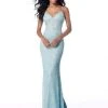 Sherri Hill - 51751 Beaded V-neck Trumpet Dress With Train