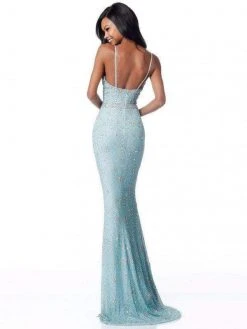 Sherri Hill - 51751 Beaded V-neck Trumpet Dress With Train 5 Sherri Hill - 51751 Beaded V-neck Trumpet Dress With Train