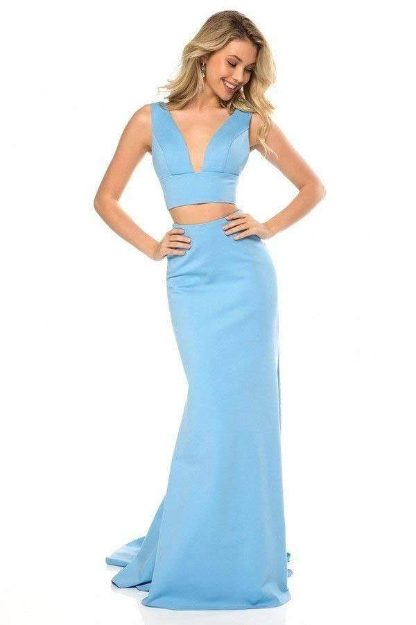 Sherri Hill - 51775 Two Piece Lace-Up Mermaid Dress 3 Sherri Hill - 51775 Two Piece Lace-Up Mermaid Dress