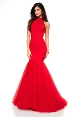 Sherri Hill - 51779 Beaded Sleeveless Bodice Fitted Mermaid Dress