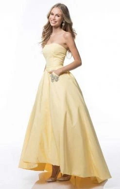 Sherri Hill - 51789 Strapless High-Low A-Line Gown With Beaded Pockets 15 Sherri Hill - 51789 Strapless High-Low A-Line Gown With Beaded Pockets