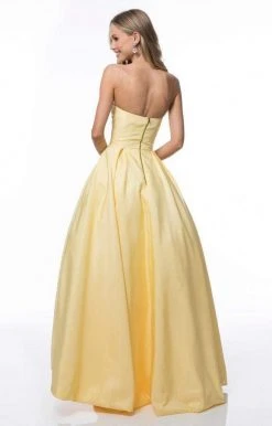 Sherri Hill - 51789 Strapless High-Low A-Line Gown With Beaded Pockets 17 Sherri Hill - 51789 Strapless High-Low A-Line Gown With Beaded Pockets