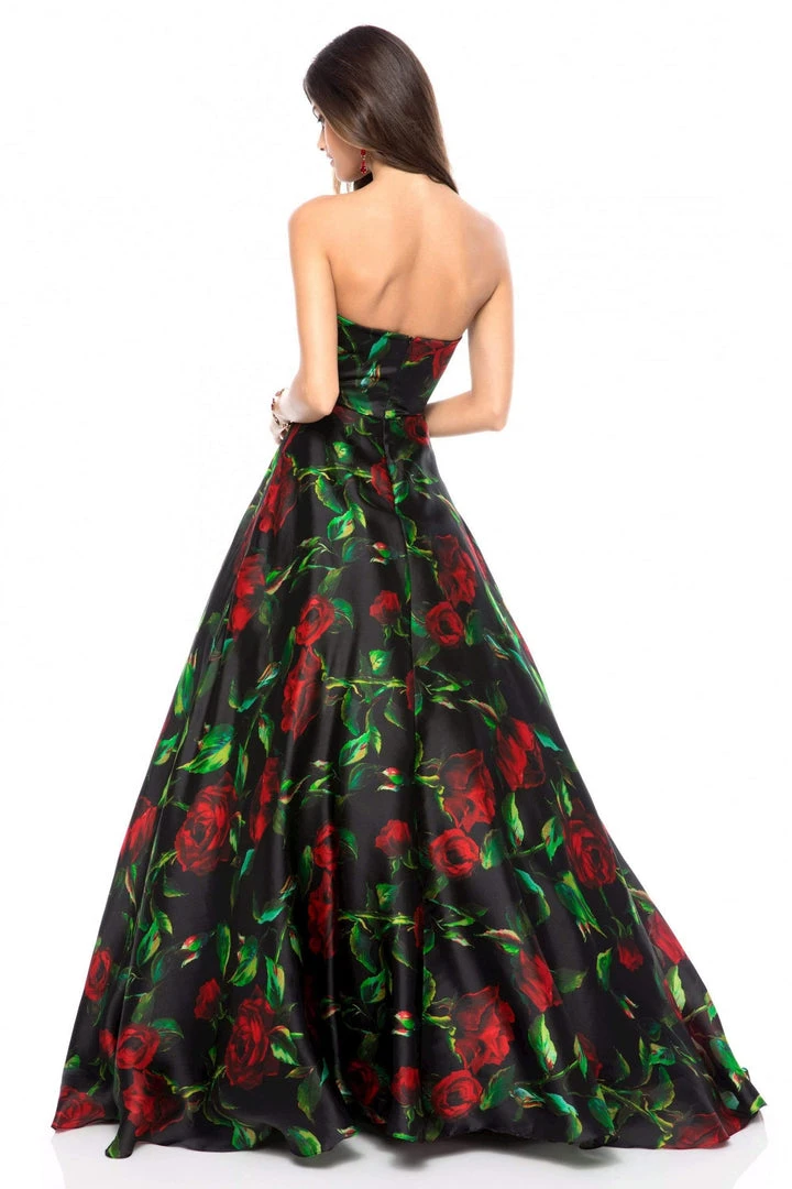 Sherri Hill - 51803 Strapless Sweetheart Floral Organza Ballgown 4 Sherri Hill - 51803 Strapless Sweetheart Floral Organza Ballgown