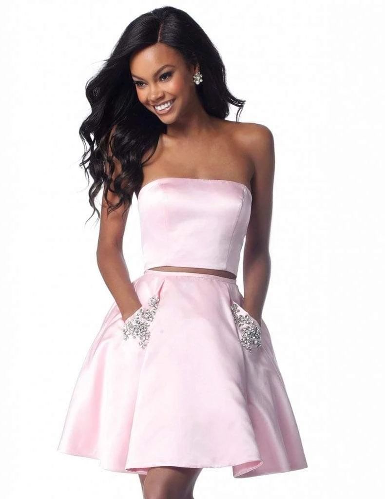 Sherri Hill - 51823 Strapless Satin Two-Piece Cocktail Dress 6 Sherri Hill - 51823 Strapless Satin Two-Piece Cocktail Dress
