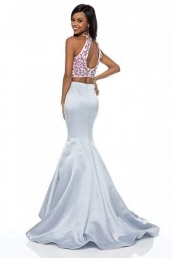 Sherri Hill - 51837 Two Piece Beaded Halter Mermaid Dress