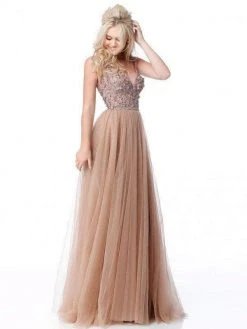 Sherri Hill - 51866 Floral Appliqued Plunging V-Neck Dress 11 Sherri Hill - 51866 Floral Appliqued Plunging V-Neck Dress