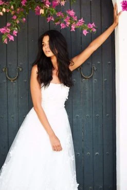 Sherri Hill - 51909 Floral Appliqued Strapless Tulle Dress 9 Sherri Hill - 51909 Floral Appliqued Strapless Tulle Dress