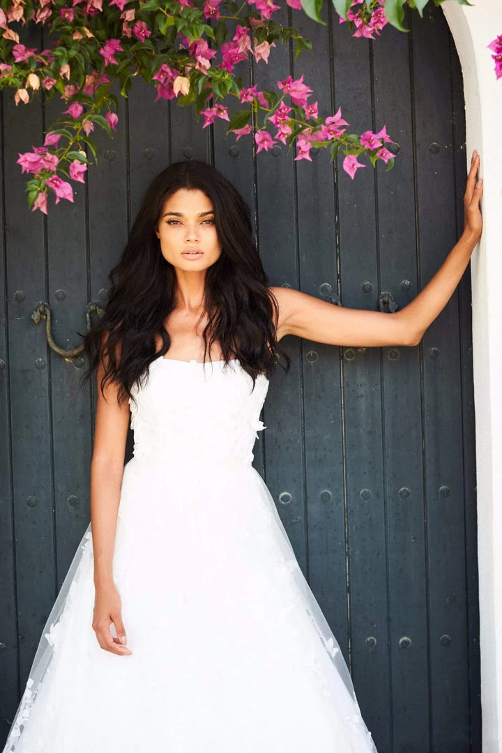 Sherri Hill - 51909 Floral Appliqued Strapless Tulle Dress 5 Sherri Hill - 51909 Floral Appliqued Strapless Tulle Dress