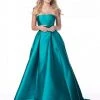 Sherri Hill - 51917 Strapless Taffeta Pleated Ballgown 1 Sherri Hill - 51917 Strapless Taffeta Pleated Ballgown