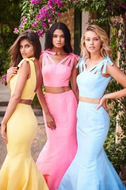 Sherri Hill - 51918 Strappy Mikado Two Piece Mermaid Evening Dress