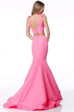Sherri Hill - 51918 Strappy Mikado Two Piece Mermaid Evening Dress