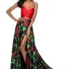 Sherri Hill - 51937 Two Piece Sweetheart Floral Print A-line Dress