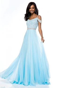 Sherri Hill - 51970 Lace Scoop Neck Chiffon A-line Dress 11 Sherri Hill - 51970 Lace Scoop Neck Chiffon A-line Dress