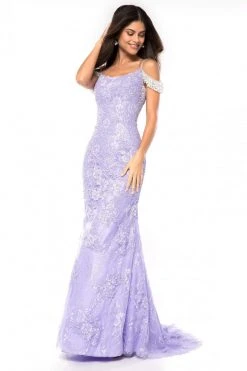 Sherri Hill - 51977 Beaded Scoop Neck Mermaid Dress With Train