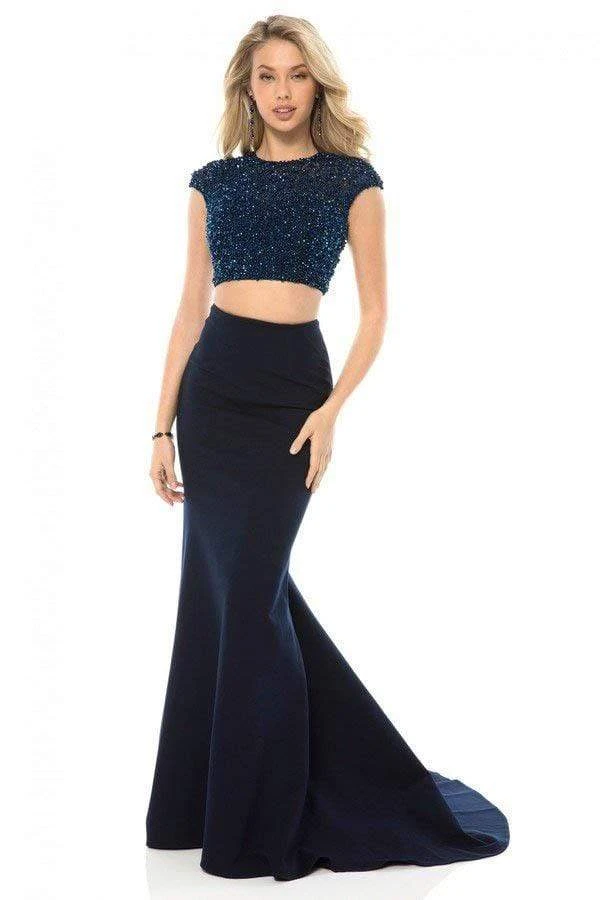 Sherri Hill - 51979 Two Piece Cap Sleeve Jersey Mermaid Dress 3 Sherri Hill - 51979 Two Piece Cap Sleeve Jersey Mermaid Dress