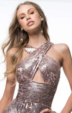 Sherri Hill - 52082 Crisscross Halter Beaded Jumpsuit 13 Sherri Hill - 52082 Crisscross Halter Beaded Jumpsuit