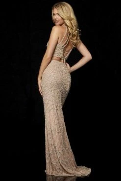 Sherri Hill - 52088 Beaded Two Piece Halter Evening Dress 19 Sherri Hill - 52088 Beaded Two Piece Halter Evening Dress