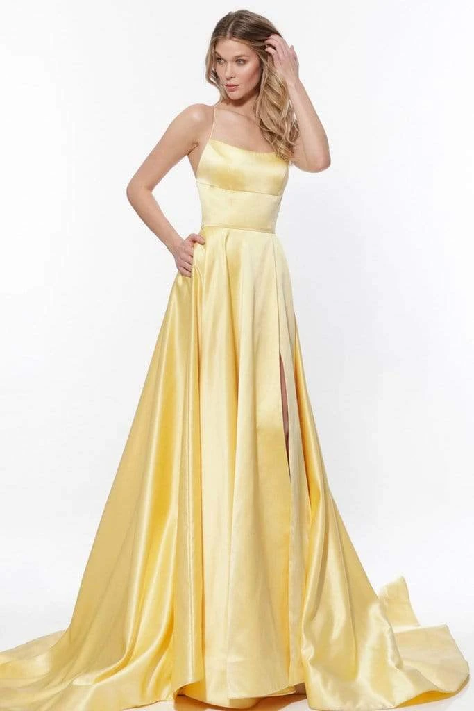 Sherri Hill - 52095 Sexy Strappy Back Long Satin Dress 10 Sherri Hill - 52095 Sexy Strappy Back Long Satin Dress