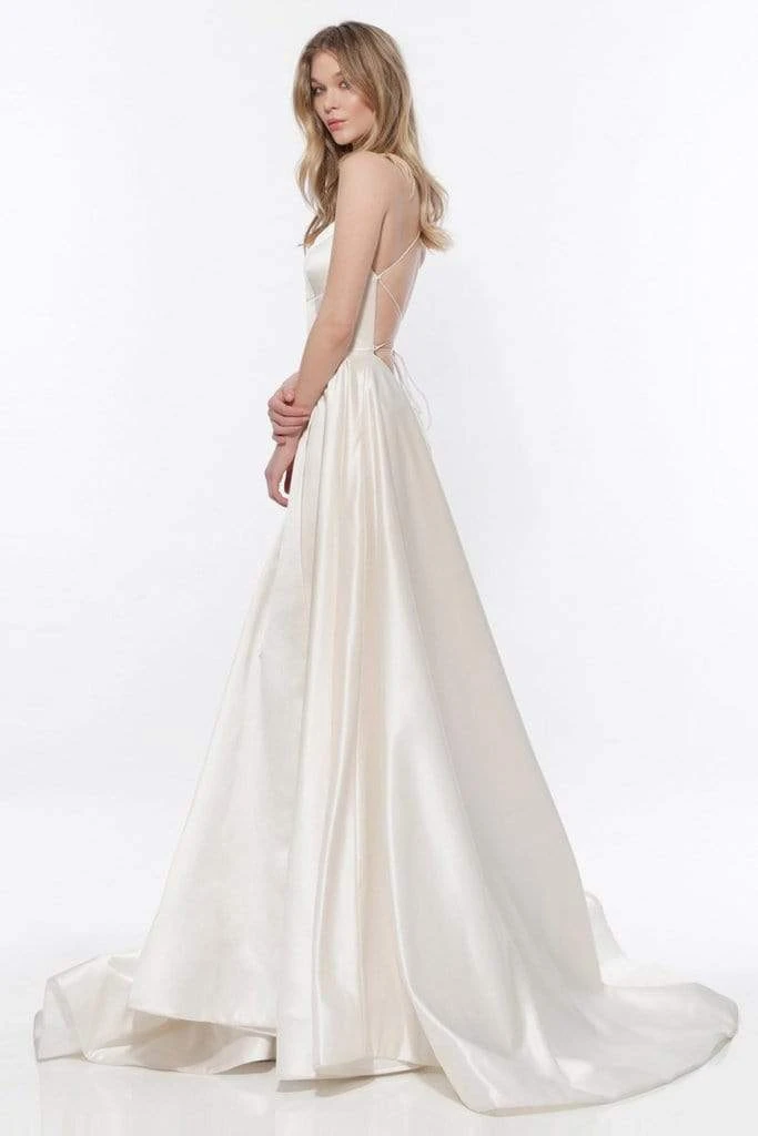 Sherri Hill - 52095 Sexy Strappy Back Long Satin Dress 9 Sherri Hill - 52095 Sexy Strappy Back Long Satin Dress