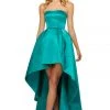 Sherri Hill - 52114 Strapless Satin High-Low Gown 2 Sherri Hill - 52114 Strapless Satin High-Low Gown
